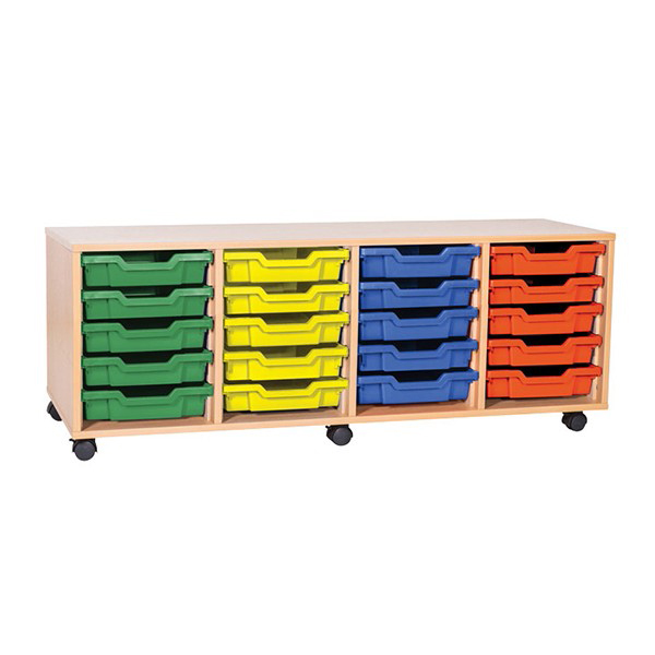 Mobile Storage with 20 Trays